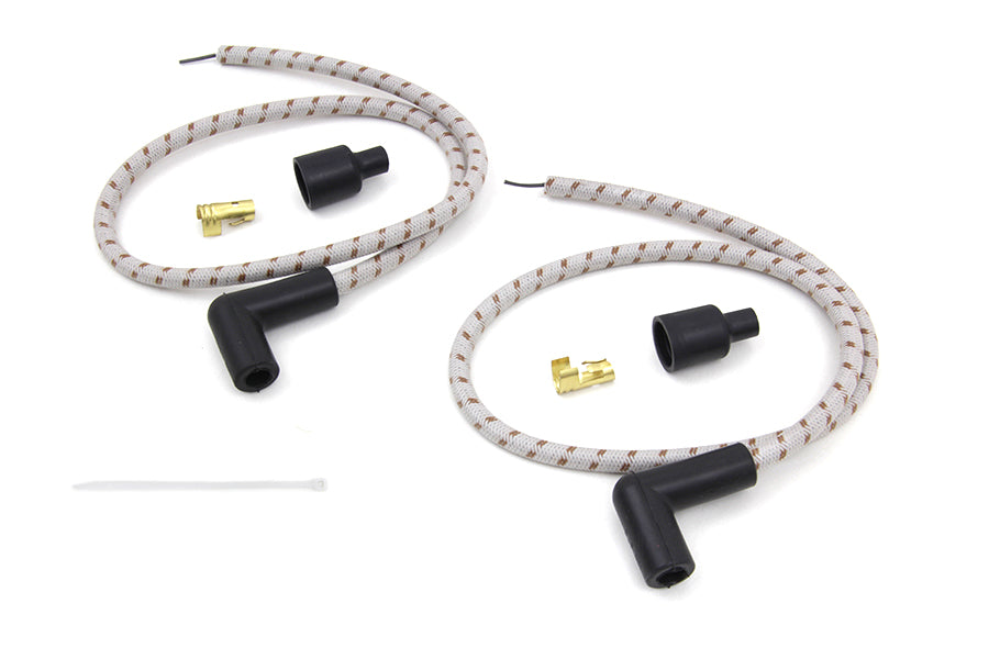 Sumax Grey with Brown Tracer 7mm Spark Plug Wire Set 0 /  Custom Application