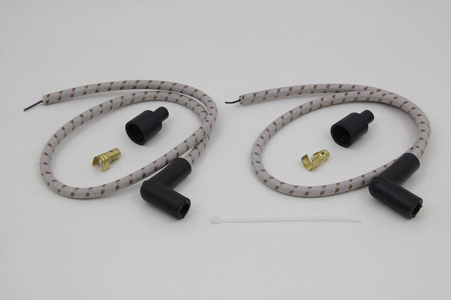 Sumax Grey with Brown Tracer 7mm Spark Plug Wire Set 0 /  Custom Application