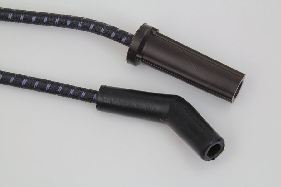 Sumax Black with Blue Tracer 7mm Spark Plug Wire Set 2018 / UP FLST 2018 / UP FXST