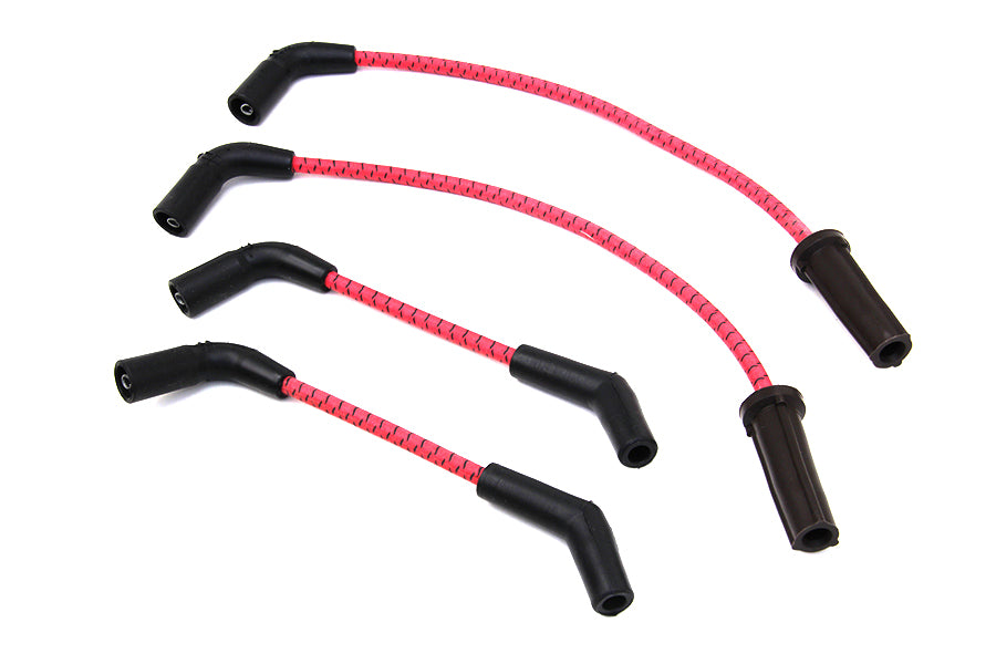 Sumax Red with Black Tracer 7mm Spark Plug Wire Set 2018 / UP FXST 2018 / UP FLST