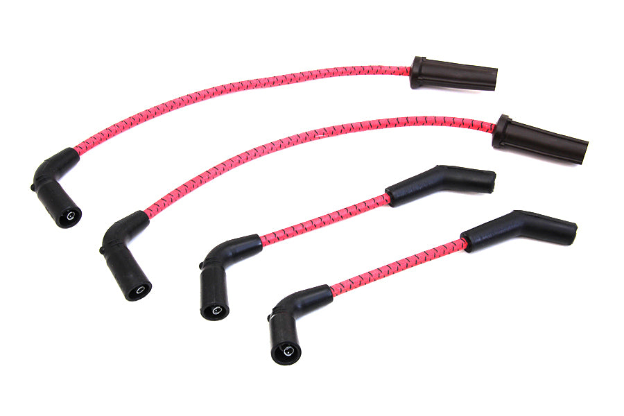 Sumax Red with Black Tracer 7mm Spark Plug Wire Set 2018 / UP FXST 2018 / UP FLST