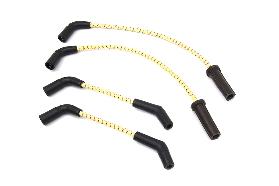 Sumax Yellow with Black & Red Tracer 7mm Spark Plug Wire Set 2018 / UP FLST 2018 / UP FXST