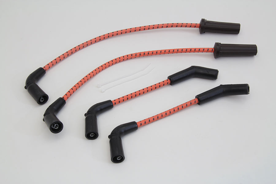 Sumax Orange with Black Tracer 7mm Spark Plug Wire Set 2018 / UP FXST 2018 / UP FLST