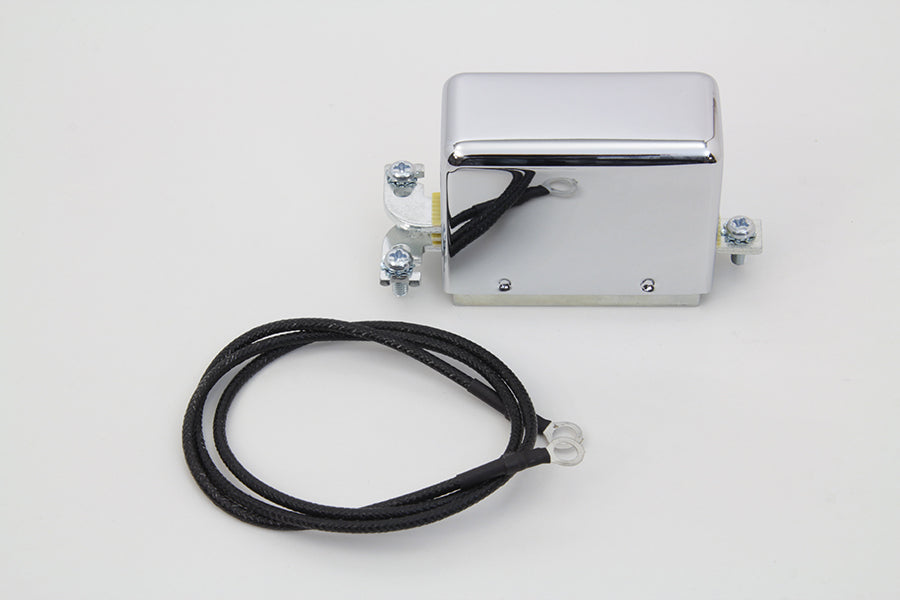 Chrome Look-A-Like 12 Volt 2-Brush Relay 1941 / 1957 FL 1936 / 1952 EL 1936 / 1952 G 1936 / 1973 W