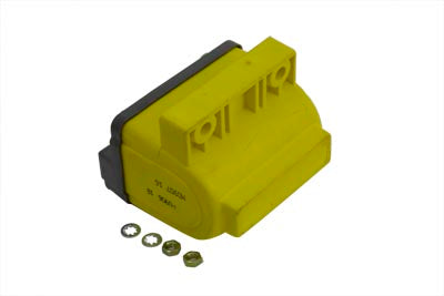 Yellow Super Coil for Points Ignition 1965 / 1979 FL points type ignition only1971 / 1979 FX 1971 / 1979 XL