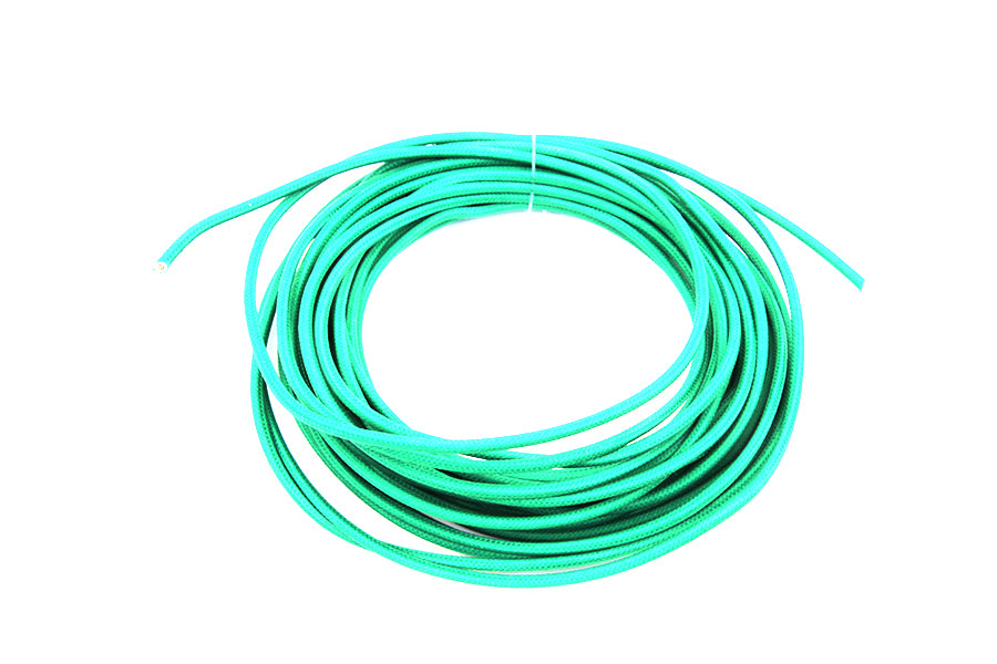 Pure Green 25' Braided Wire 0 /  Custom application