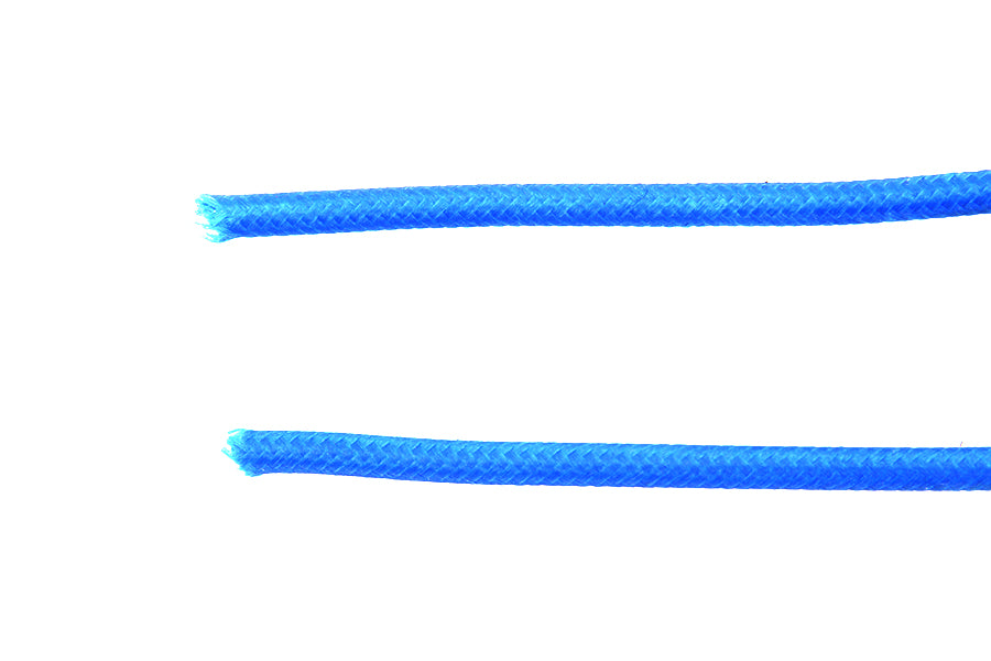 Pure Blue 25' Braided Wire 0 /  Custom application
