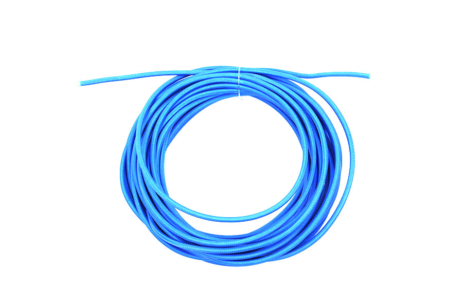 Pure Blue 25' Braided Wire 0 /  Custom application