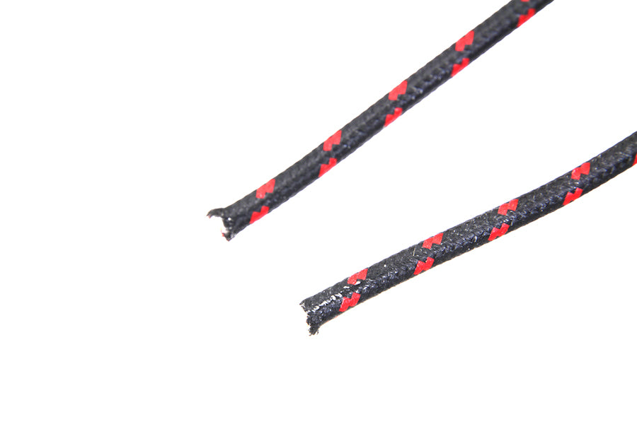 Black with Red Dot 25' Braided Wire 0 /  Custom application