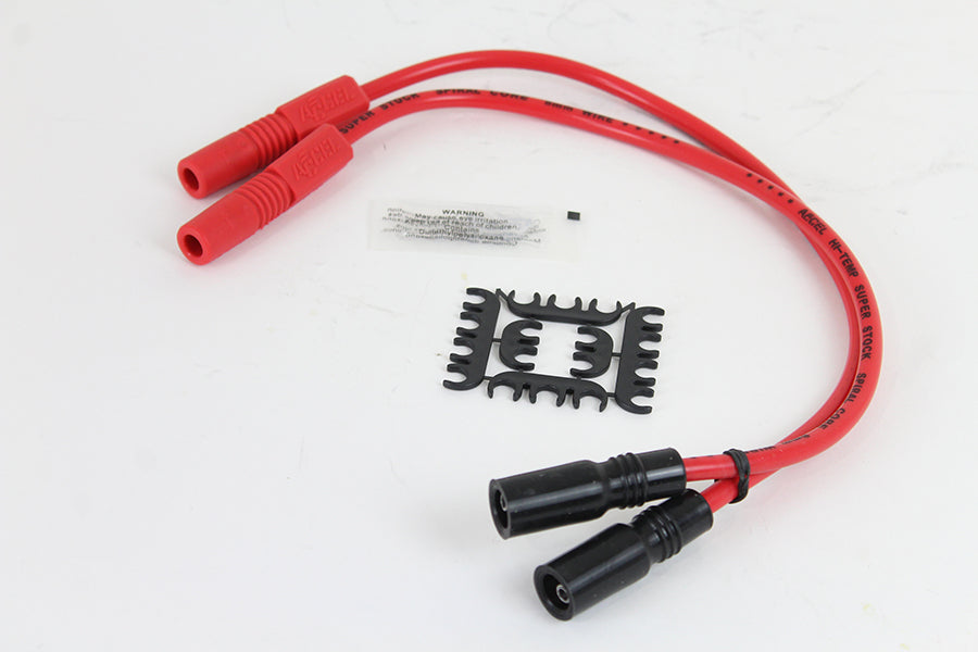 Accel 8mm S/S Spiral Core Ignition Wire Set Red 2004 / 2006 XL 1999 / 2008 FLT