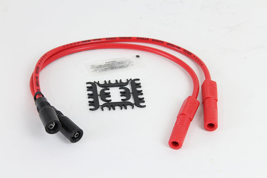 Accel 8mm S/S Spiral Core Ignition Wire Set Red 2004 / 2006 XL 1999 / 2008 FLT