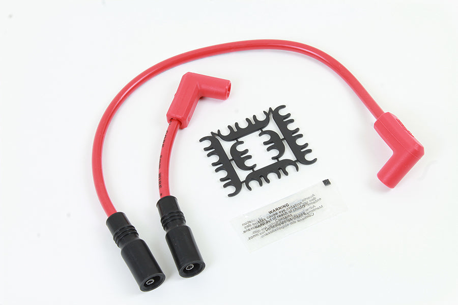Accel 8mm S/S Spiral Core Ignition Wire Set Red 2000 / 2017 FXST 2000 / 2017 FLST