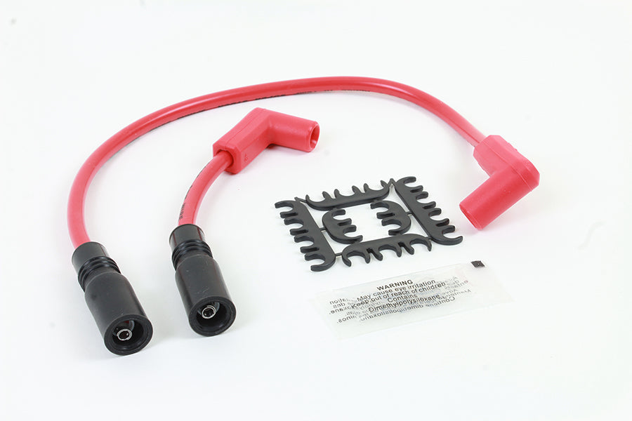 Accel 8mm S/S Spiral Core Ignition Wire Set Red 2000 / 2017 FXST 2000 / 2017 FLST
