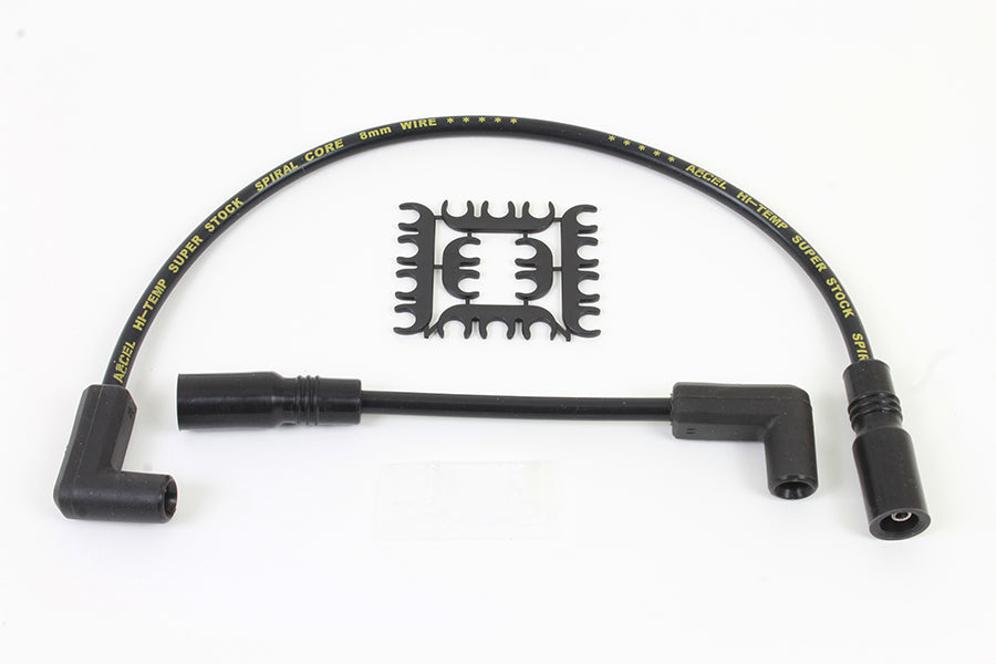 Accel 8mm S/S Spiral Core Ignition Wire Set Black 1999 / 2017 FXD