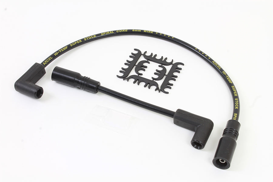 Accel 8mm S/S Spiral Core Ignition Wire Set Black 1999 / 2017 FXD