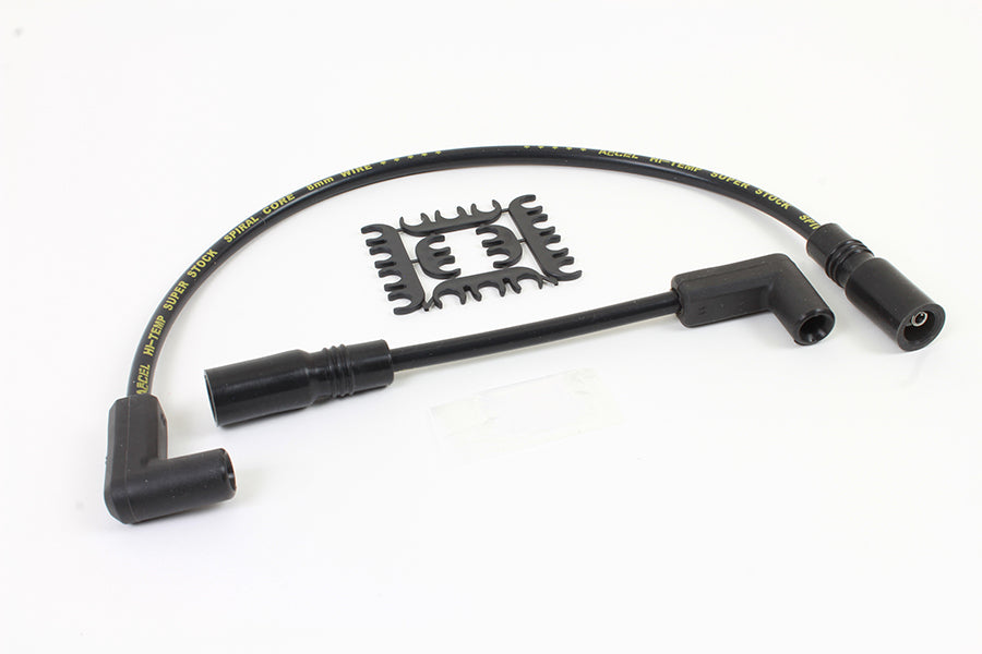 Accel 8mm S/S Spiral Core Ignition Wire Set Black 1999 / 2017 FXD