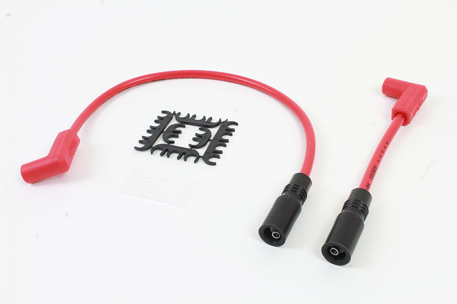 Accel 8mm S/S Spiral Core Ignition Wire Set Red 1999 / 2017 FXD