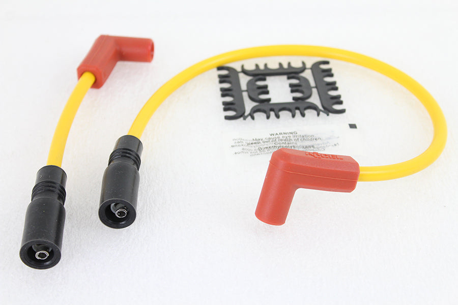 Accel 8mm S/S Spiral Core Ignition Wire Set Yellow 1999 / 2017 FXD