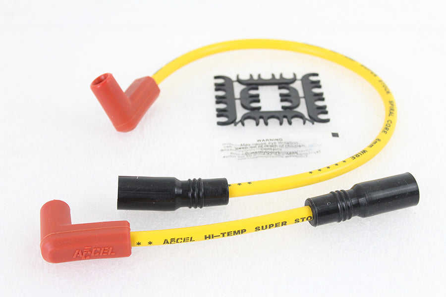 Accel 8mm S/S Spiral Core Ignition Wire Set Yellow 1999 / 2017 FXD