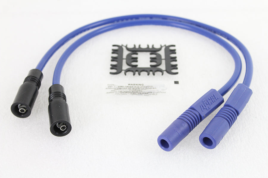 Accel 8mm S/S Spiral Core Ignition Wire Set Blue 1999 / 2008 FLT 2004 / 2006 XL