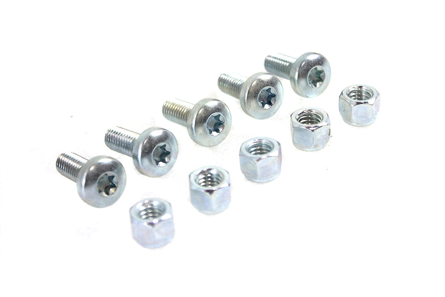 Rear Disc Bolt and Nut Kit Zinc 1992 / 2017 FXD 1992 / UP FXST 1992 / UP FLST 1992 / UP XL 1992 / UP FLT