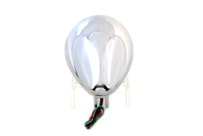 5-3/4 Half Moon Headlamp Chrome Billet 0 /  Custom application
