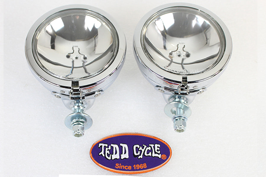 Chrome Spotlamp Assembly Set 1964 / 1984 FL 1979 / UP FLT 1986 / UP FLST