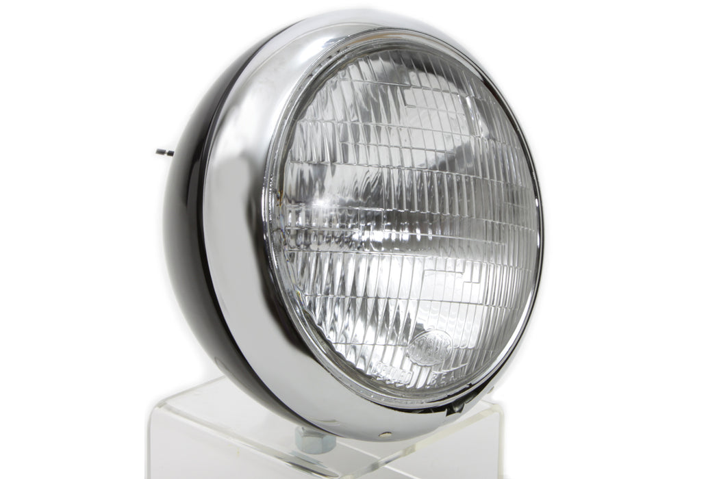 Black 7 K Headlamp with Chrome Rim 1957 / 1958 XL 1954 / 1956 K