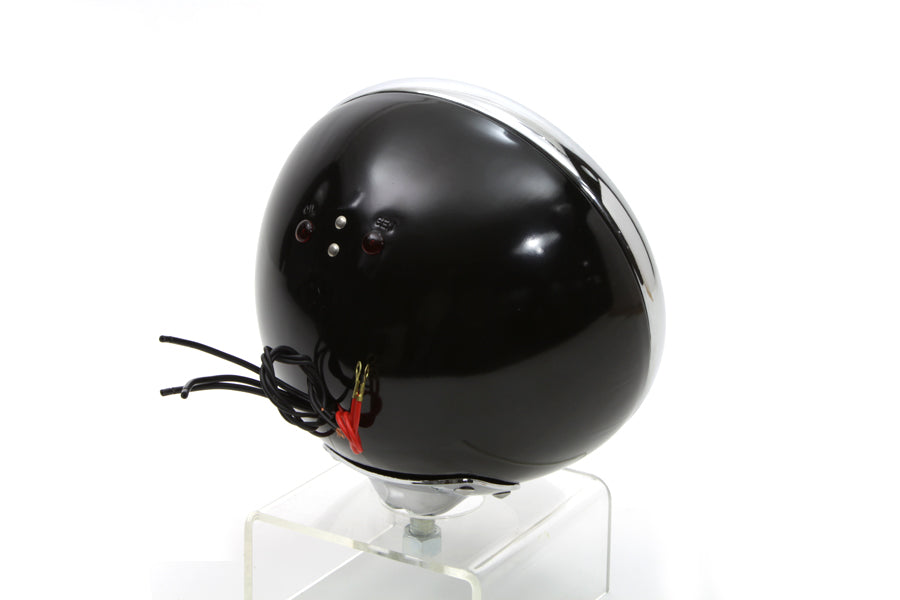 Black 7 K Headlamp with Chrome Rim 1957 / 1958 XL 1954 / 1956 K