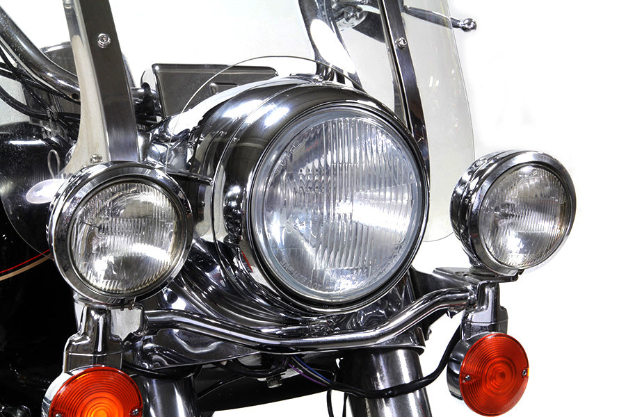 Chrome Contoured 7 Headlamp Rim 1983 / UP FLT 1994 / UP FLHR 1986 / 2017 FLST