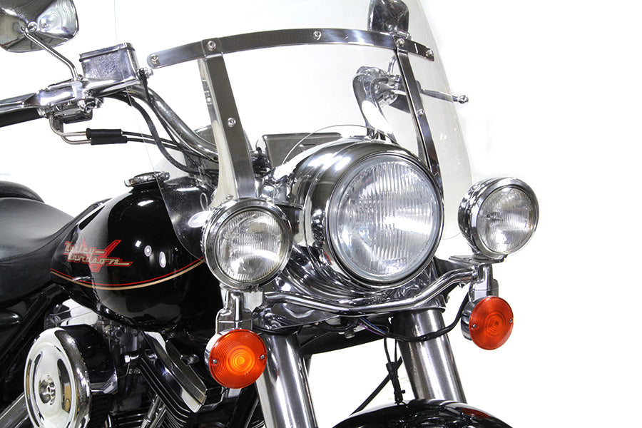Chrome Contoured 7 Headlamp Rim 1983 / UP FLT 1994 / UP FLHR 1986 / 2017 FLST