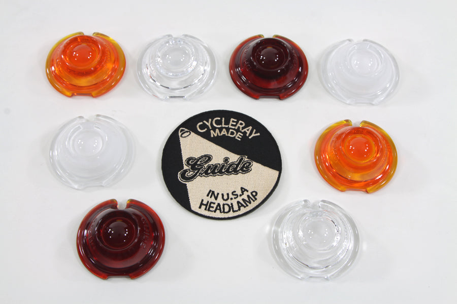 Guide Bullet Marker Lamp Lens Set 1948 / 1984 FL 1948 / 1984 FLH 1941 / 1947 FL