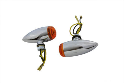 Mini LED Bullet Amber Lens Marker Lamp Set 0 /  Custom application