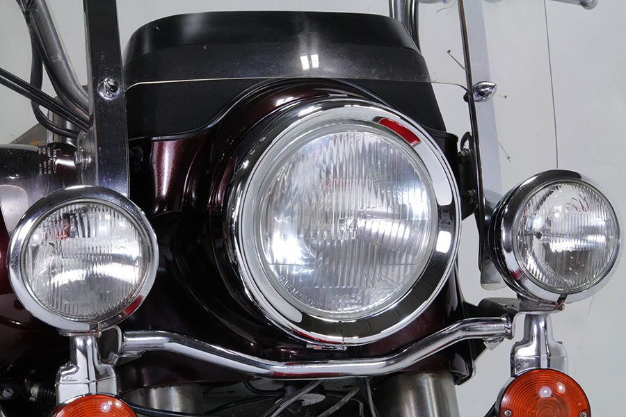 7 Headlamp Chrome Frenched Trim Ring 1983 / 2013 FLT except Tour Glide and Road Glide1994 / UP FLHR 1986 / UP FLST with Headlamp Nacelle only2012 / 2016 FLD