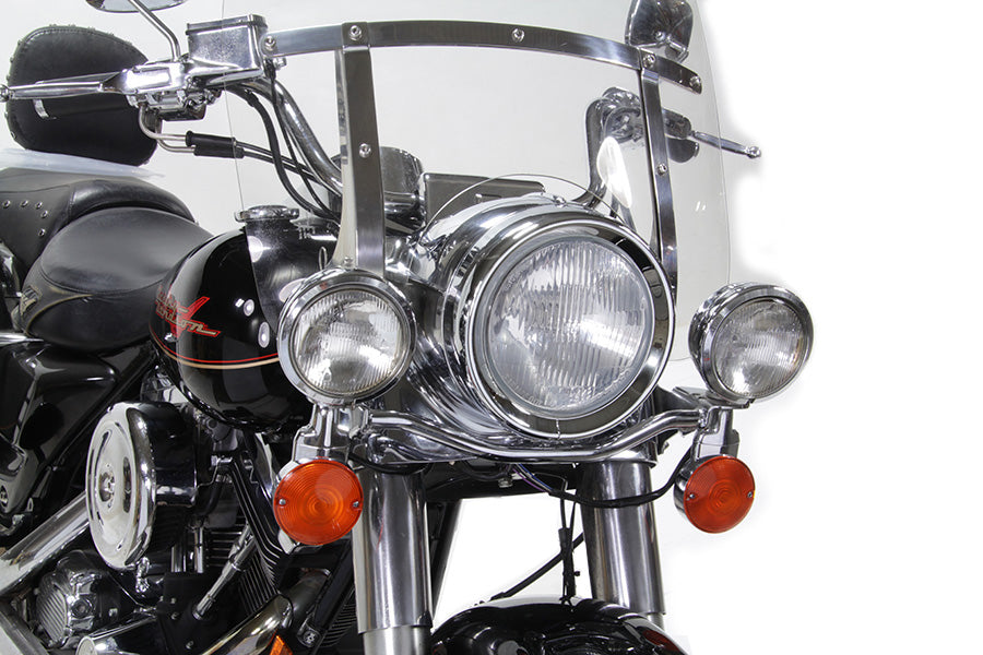 7 Headlamp Chrome Frenched Trim Ring 1983 / 2013 FLT except Tour Glide and Road Glide1994 / UP FLHR 1986 / UP FLST with Headlamp Nacelle only2012 / 2016 FLD