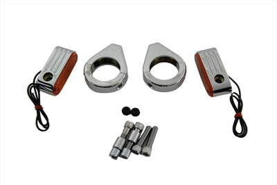 Turn Signal Kit Front with 39mm Fork Clamps 0 /  Custom application0 /  Custom application