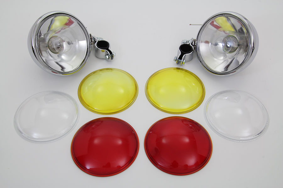 Chrome Spotlamp Set 1949 / 1963 FL