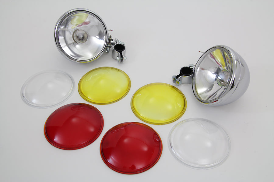 Chrome Spotlamp Set 1949 / 1963 FL