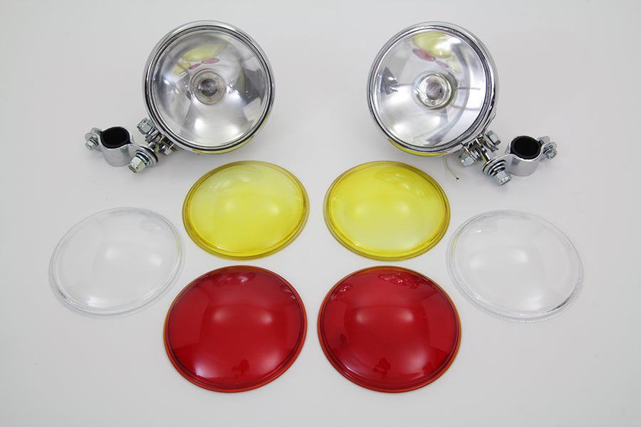 Chrome Spotlamp Set 1949 / 1963 FL