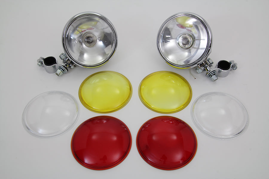 Chrome Spotlamp Set 1949 / 1963 FL