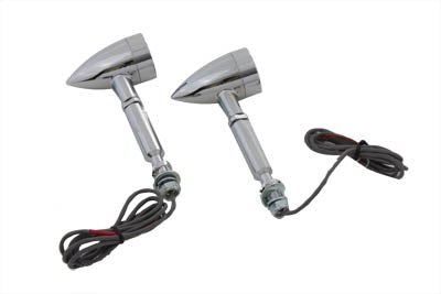 Turn Signal Set Bullet Style Red with Long Stud 0 /  Custom application