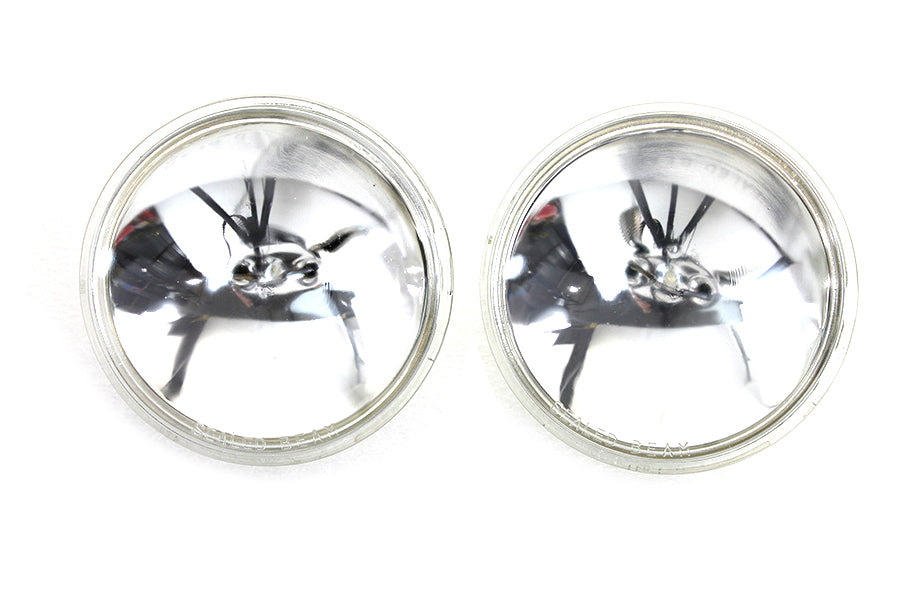 Clear 4-1/2" 12 Volt Sealed Beam Spotlamp Bulb Set 0 /  All 4-1/2" spotlamps"0 /  All 4-1/2" spotlamps"