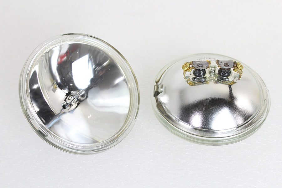 Clear 4-1/2" 12 Volt Sealed Beam Spotlamp Bulb Set 0 /  All 4-1/2" spotlamps"0 /  All 4-1/2" spotlamps"