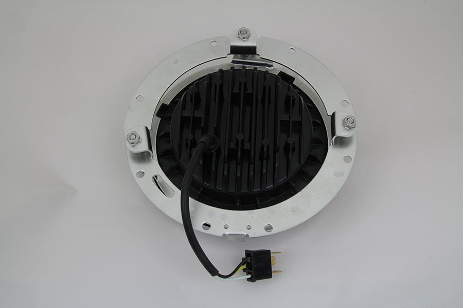 7 LED Headlamp Assembly Gloss Black 1994 / 2013 FLT