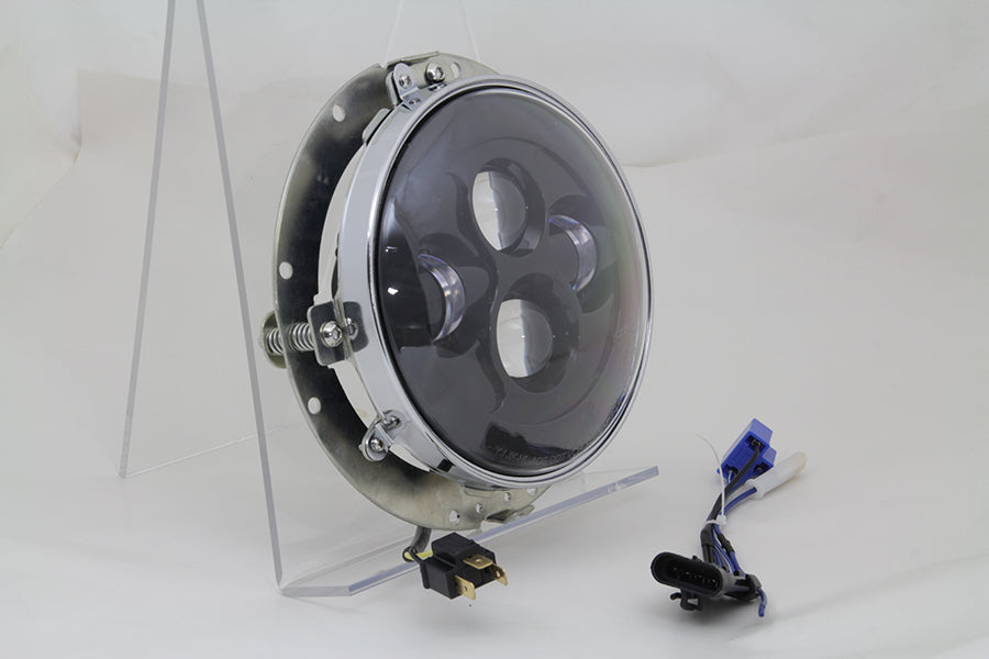 7 LED Headlamp Assembly Gloss Black 2014 / UP FLT