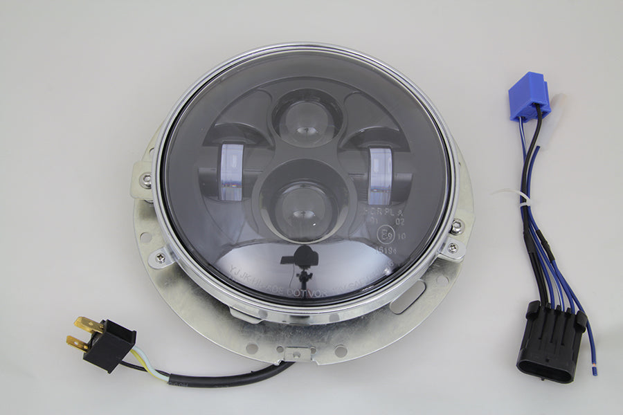 7 LED Headlamp Assembly Gloss Black 2014 / UP FLT