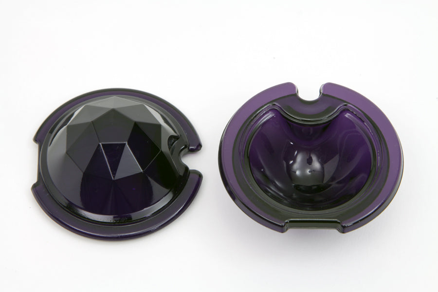 Tail Lamp Lens Set Faceted Purple 1949 / 1985 FL