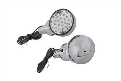LED Turn Signal Set Rear Clear Lens 1986 / UP FLT 1986 / UP FLST