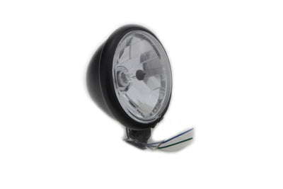 Black 5-3/4 Round Faceted Headlamp Assembly 0 /  Custom application