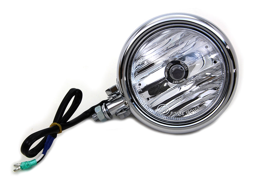 Diamond Cut H-3 Spotlamp with Clear Lens 1964 / 1984 FL 1979 / UP FLT 1986 / UP FLST